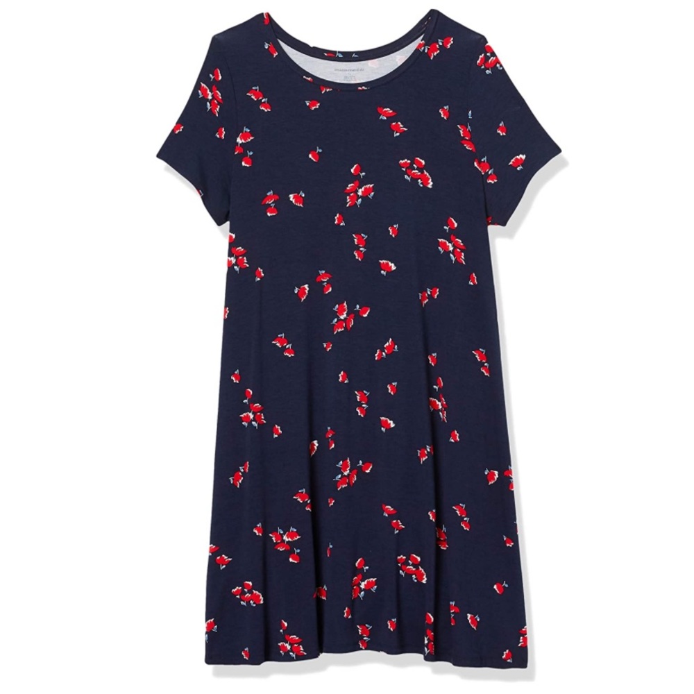 Amazon Essentials Womens Plus Size Short-Sleeve Scoopneck Swing Dress size 6X